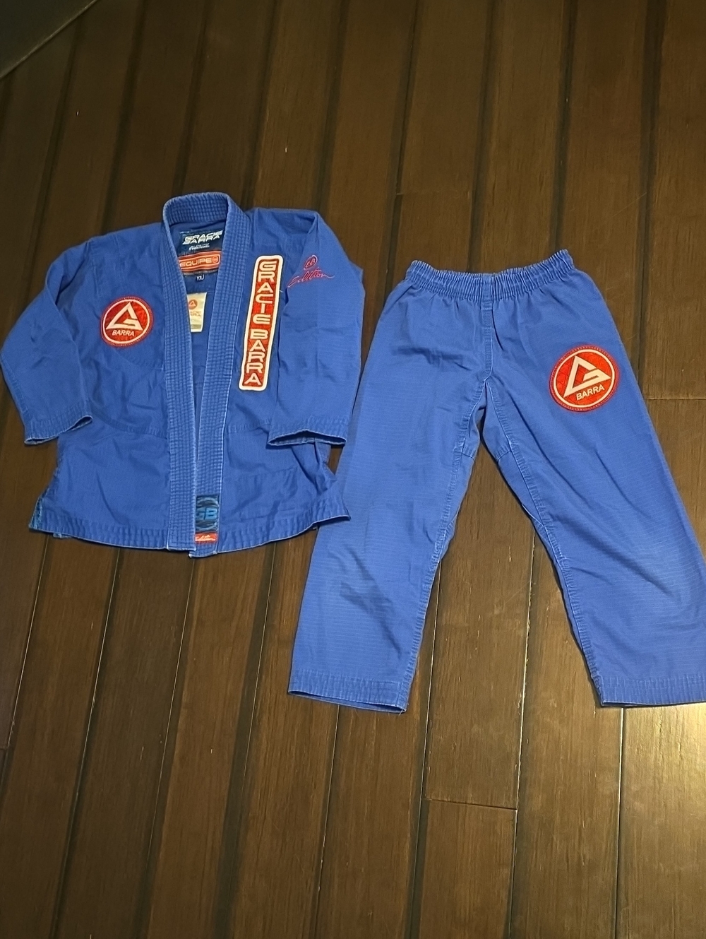 Kids Gracie Barra Blue Brazilian Jiu-Jitsu Gi Size Y3